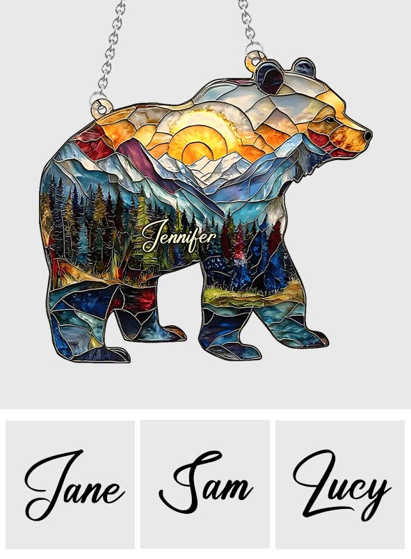 Into The Wild - Personalized Camping Window Hanging Suncatcher Ornament