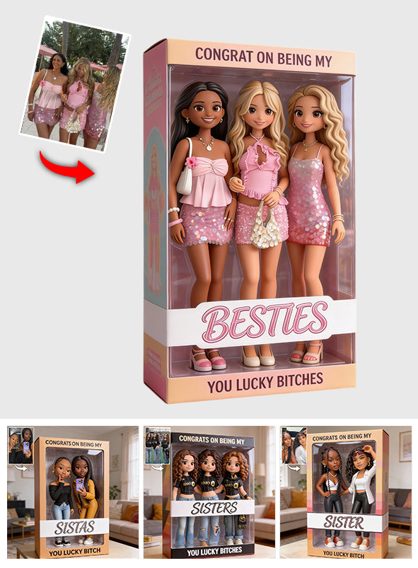 Congrats On Being My Sister - Personalized Sister Custom Shaped Acrylic Plaque