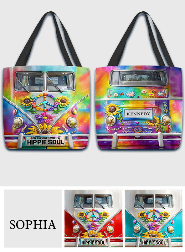 Style hippie, van hippie - Sac fourre-tout hippie personnalisé