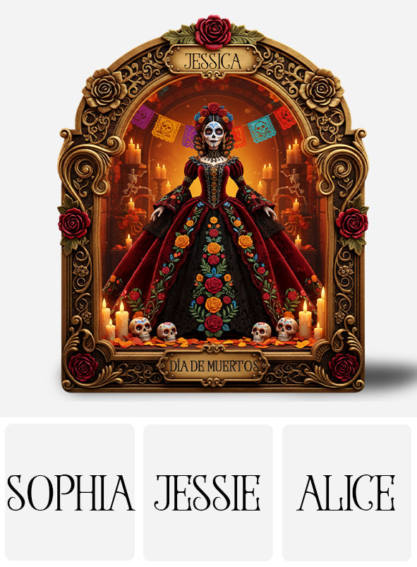 Día de Muertos, Jour des Morts - Plaque acrylique personnalisée pour femmes latines