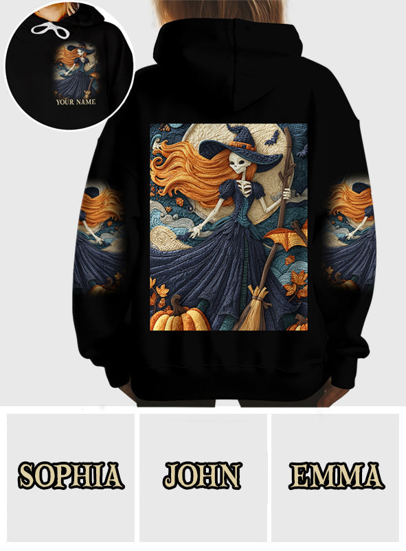 T-shirt personnalisé Sorcière Crâne - T-shirt Sorcière Intégrale