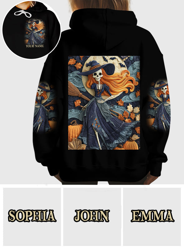 T-shirt personnalisé Sorcière Crâne - T-shirt Sorcière Intégrale