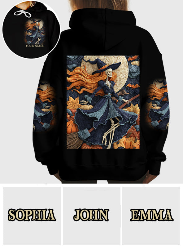 T-shirt personnalisé Sorcière Crâne - T-shirt Sorcière Intégrale