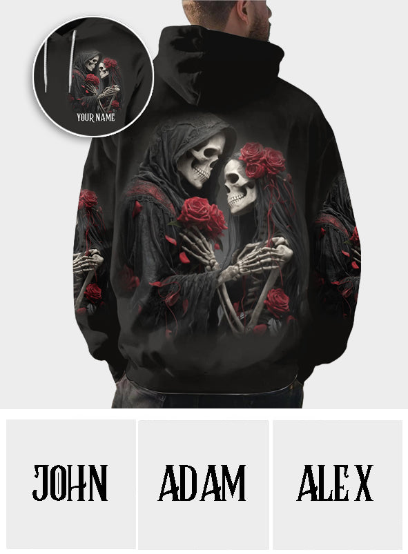 Till Death Do Us Part - Personalized Skull All Over Shirt