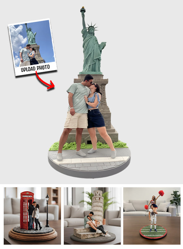 Cadeau idéal pour un couple avec une photo - Plaque acrylique personnalisée en forme de couple