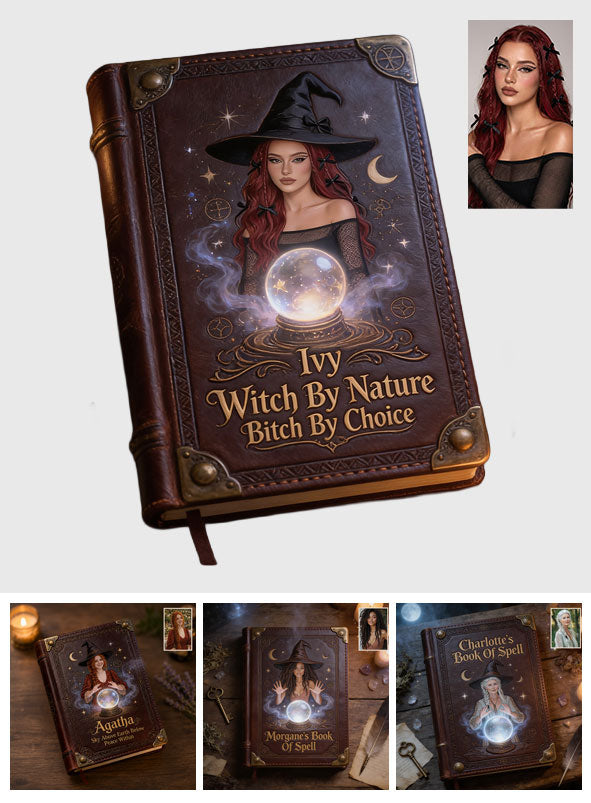 Book Of Spell - Personalized Witch Leather Journal