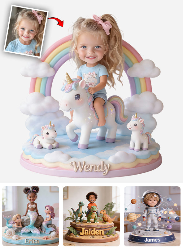 Custom Any Photo Perfect Gift For Kids - Personalized Kid Custom Shaped Acrylic Plaque