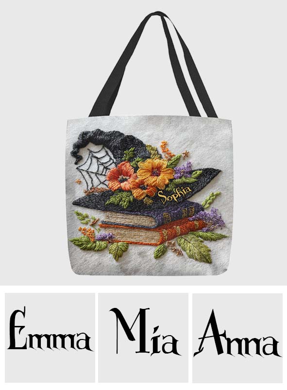 Magnifique chapeau de sorcière - Sac fourre-tout de sorcière personnalisé