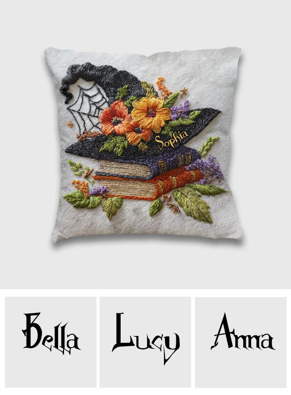 Chapeau de sorcière magnifique - Coussin décoratif personnalisé pour sorcière