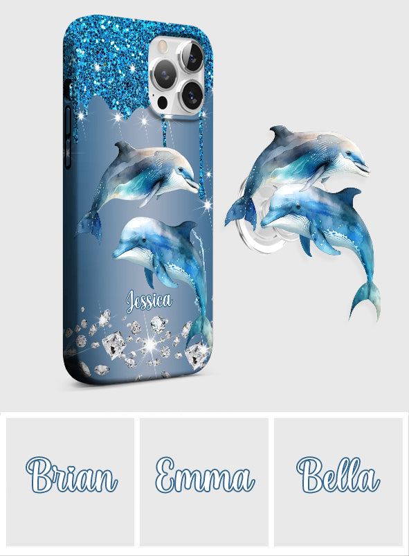 Beautiful Dolphins - Personalized Dolphin Full Print Phone Case