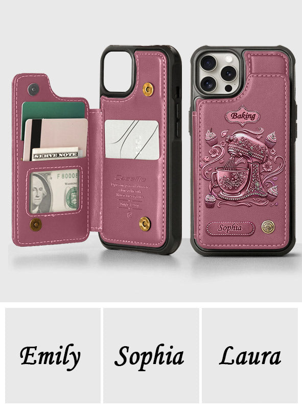 Love Baking - Personalized Baking Wallet Phone Case