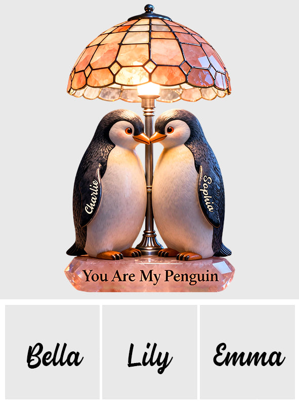 Tu es mon pingouin - Veilleuse LED acrylique personnalisée pour amoureux des pingouins