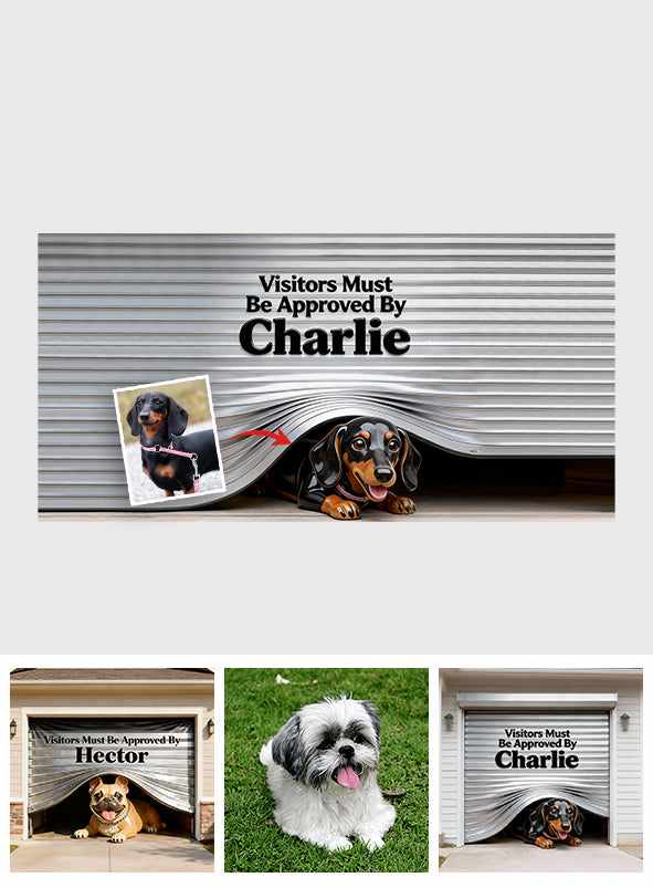 Custom Any Pet Photo - Personalized Dog Garage Door Banner