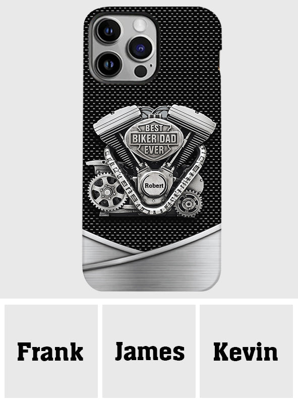 Best Dad Ever - Personalized Biker Full Print Phone Case