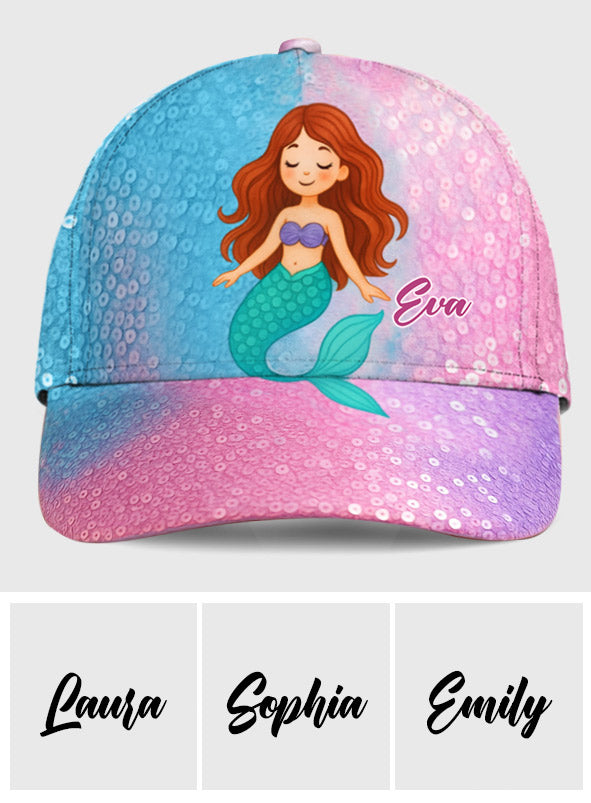 Cadeau sirène pour enfant - Bonnet classique personnalisé pour enfant