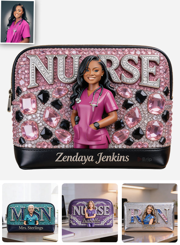 Titre accrocheur, Photo attrayante - Trousse de Maquillage Infirmière Personnalisée