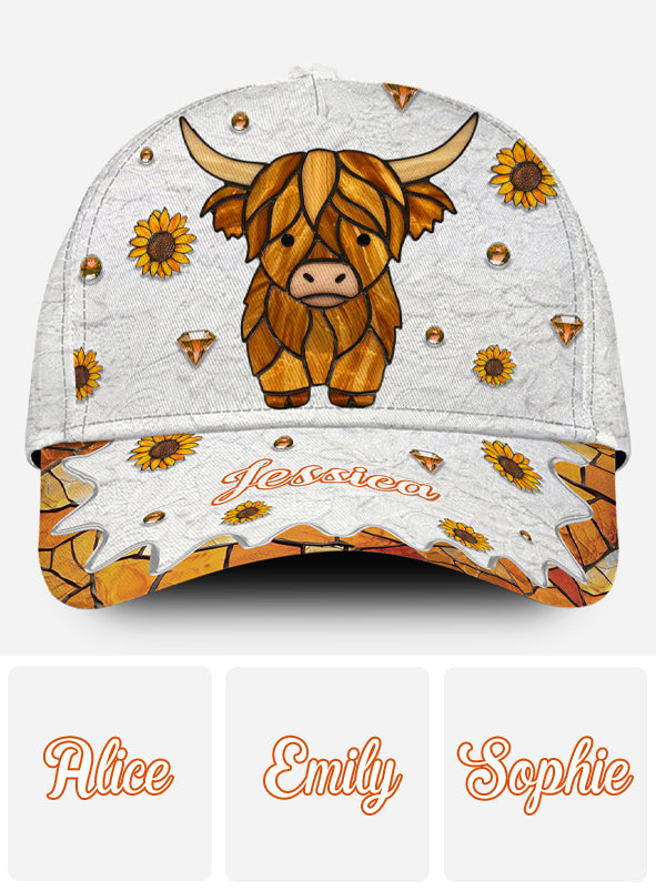 Adorable vache des Highlands - Casquette classique personnalisée vache des Highlands