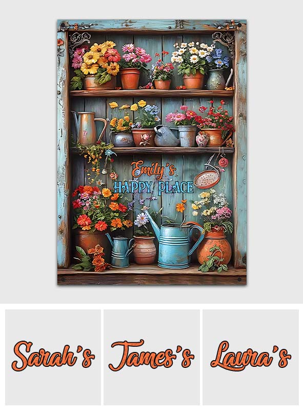 Le jardinage est ma thérapie - Panneau métallique rectangulaire personnalisé sur le thème du jardinage