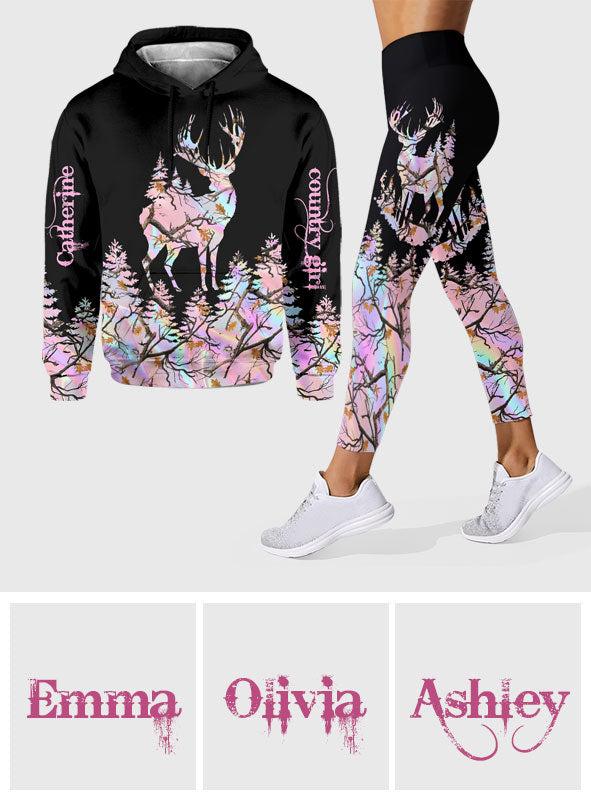 Country Girl - Personalized Hunting Hoodie and Leggings