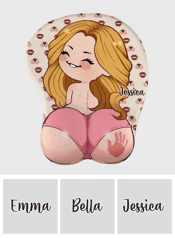 Tapis de souris 3D personnalisé pour couple drôle et coquin