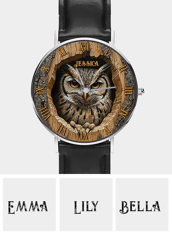 Montre-bracelet hibou personnalisée Love Owls