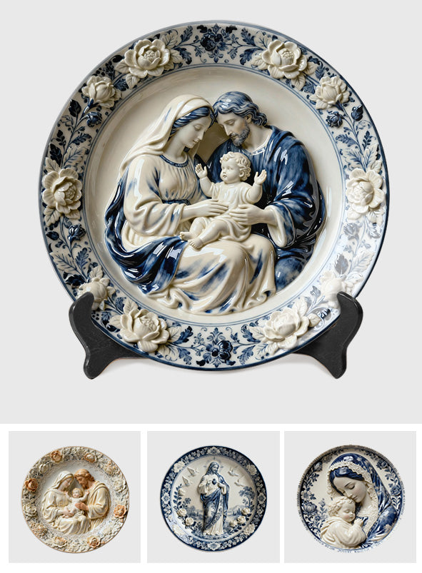 Je suis un enfant de Dieu - Assiette ronde chrétienne personnalisée en céramique