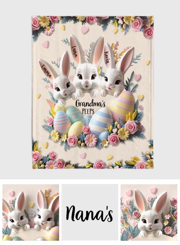 Couverture personnalisée pour grand-mère - Les amis de grand-mère