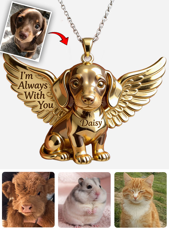 Collier pendentif personnalisé en acrylique en forme de chien avec la photo de votre animal de compagnie