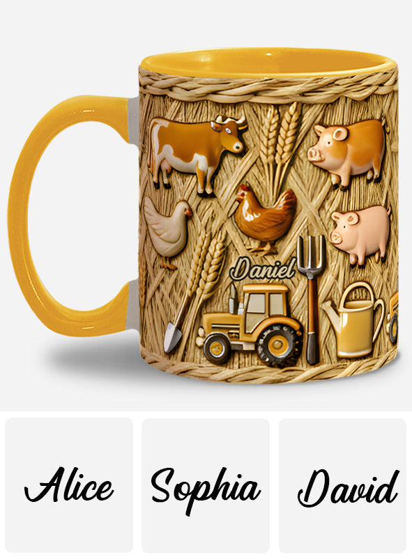 Cadeau pour les agriculteurs - Mug personnalisé à l'effigie d'un agriculteur