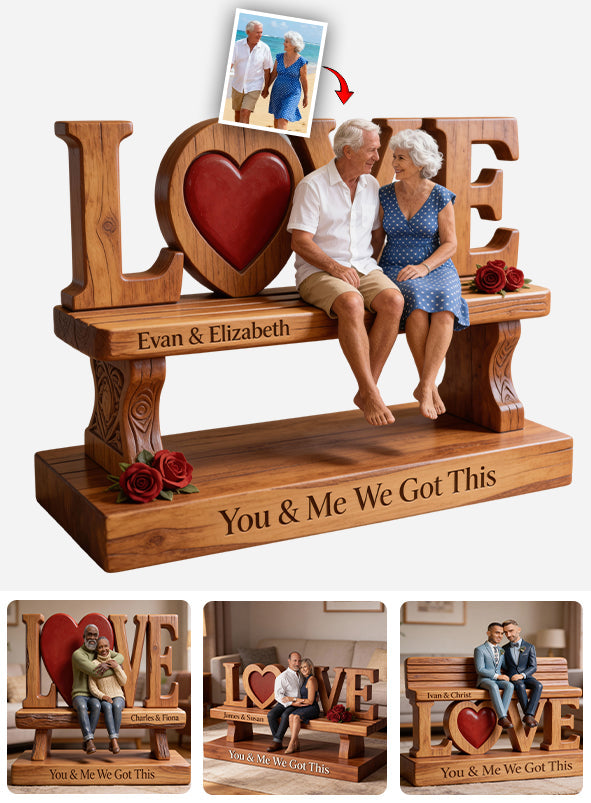 Toi et moi, on gère - Plaque acrylique personnalisée pour couple