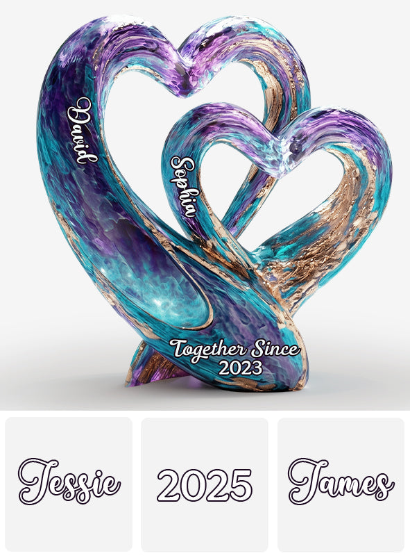 Toi et moi, on gère - Plaque acrylique personnalisée pour couple