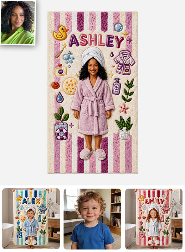 Any Photo - Personalized Self Love Quick-dry Beach Towel/ Bath Towel