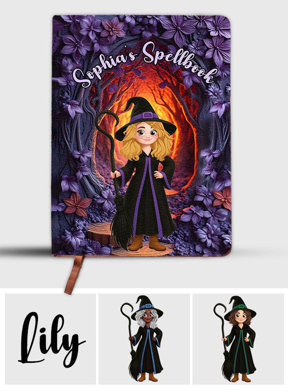 Carnet de sorcellerie - Journal en cuir personnalisé pour sorcière