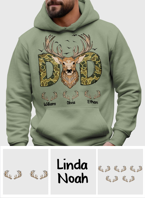 Meilleur papa du monde - T-shirt de chasse personnalisé