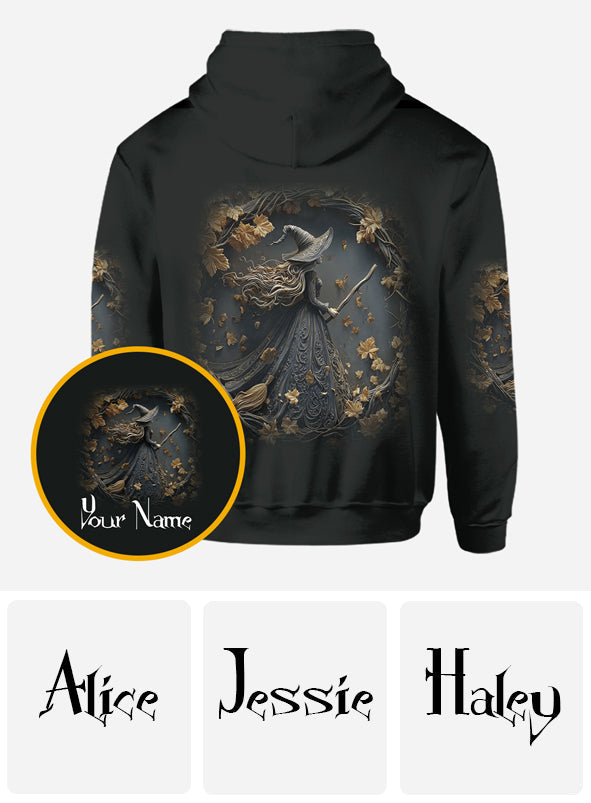 Black Witch - Personalized Witch All Over Shirt