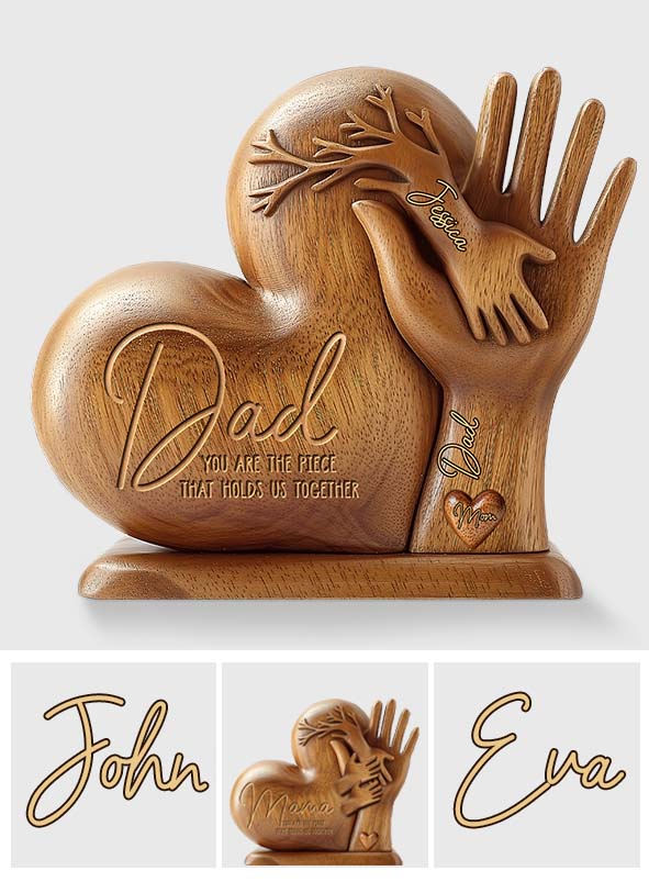 Papa, tu es le pilier de notre couple - Plaque acrylique personnalisée pour père