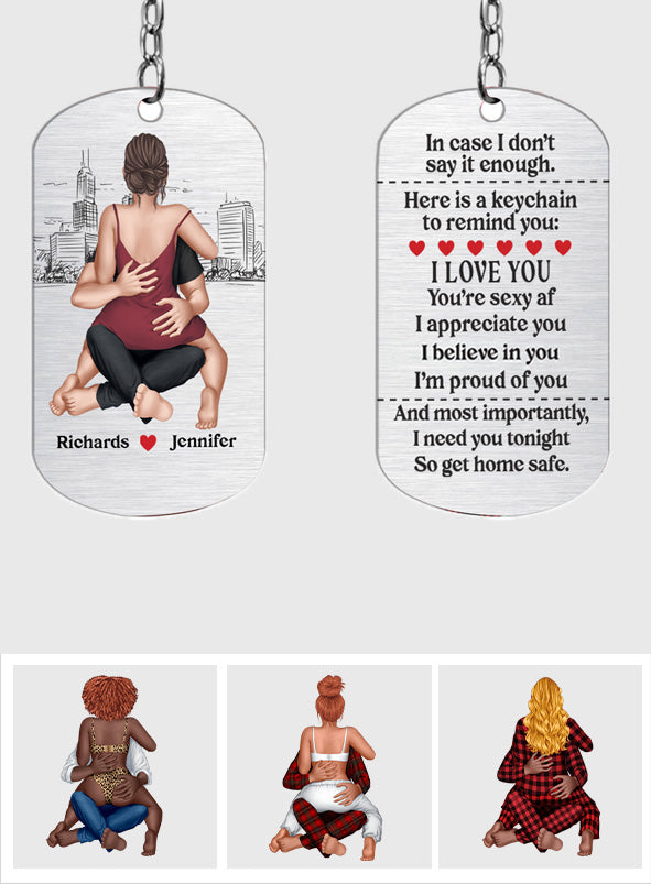 J'ai besoin de toi ce soir, alors rentre bien - Porte-clés personnalisé pour couple en acier inoxydable