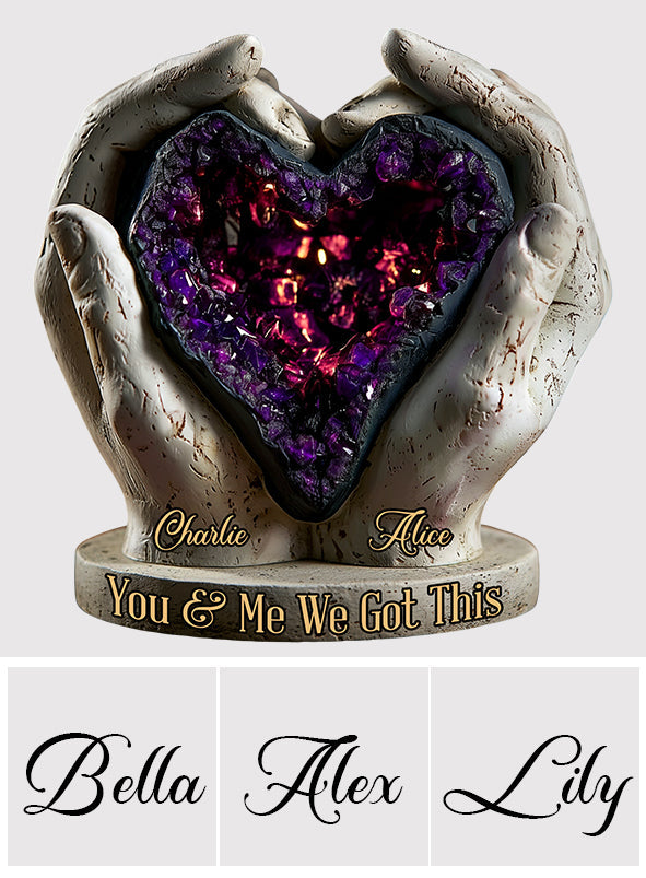 On gère ça - Plaque acrylique personnalisée pour couple, forme sur mesure