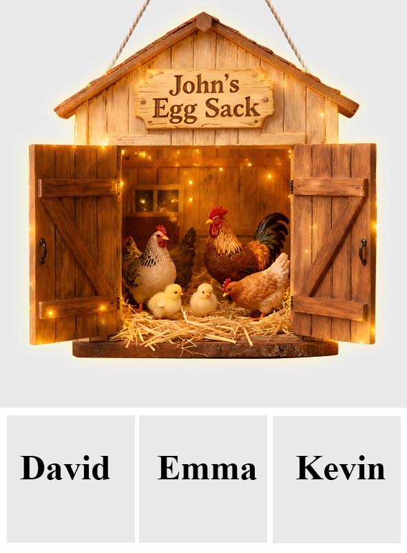 Sac à œufs, cadeau pour agriculteur - Panneau lumineux LED personnalisé pour agriculteur en acrylique