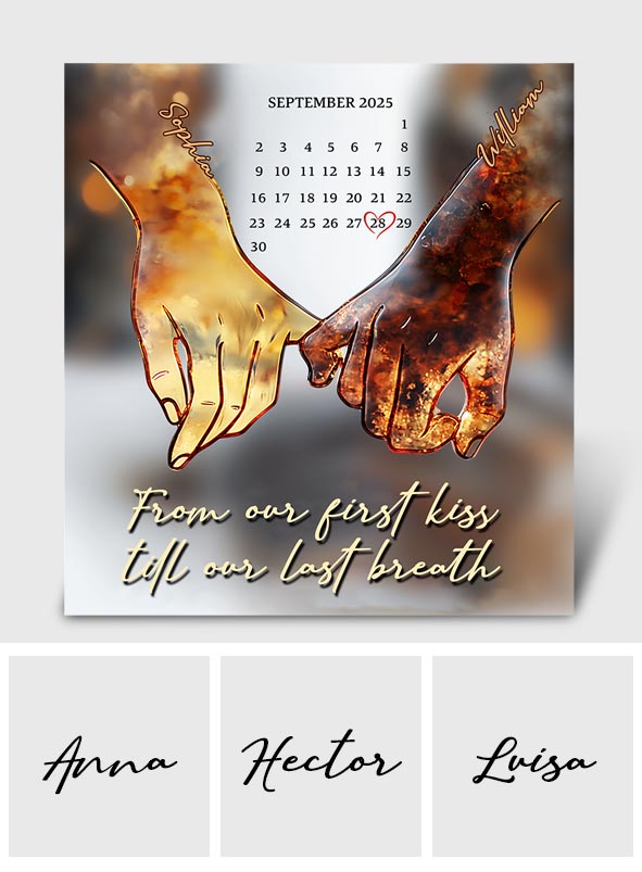 I Love You Forever & Always - Personalized Couple Custom Shaped Acrylic Plaque