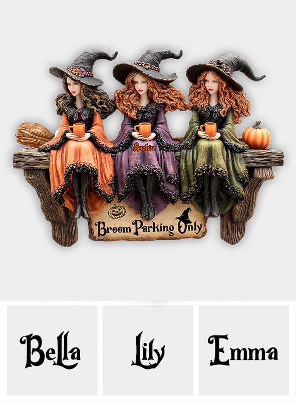 Panneau en bois personnalisé « Sorcière » - Parking Bloom