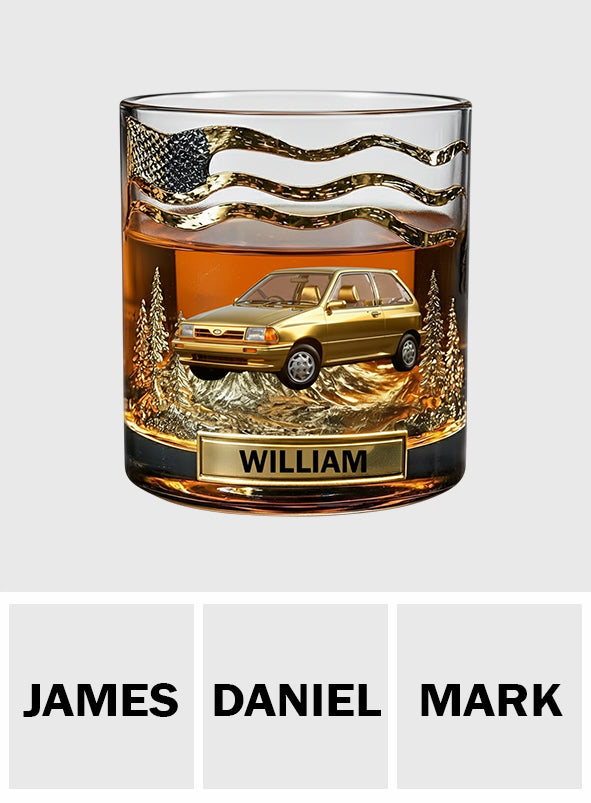Cadeau original pour les passionnés d'automobile - Coffret carafe à whisky personnalisée