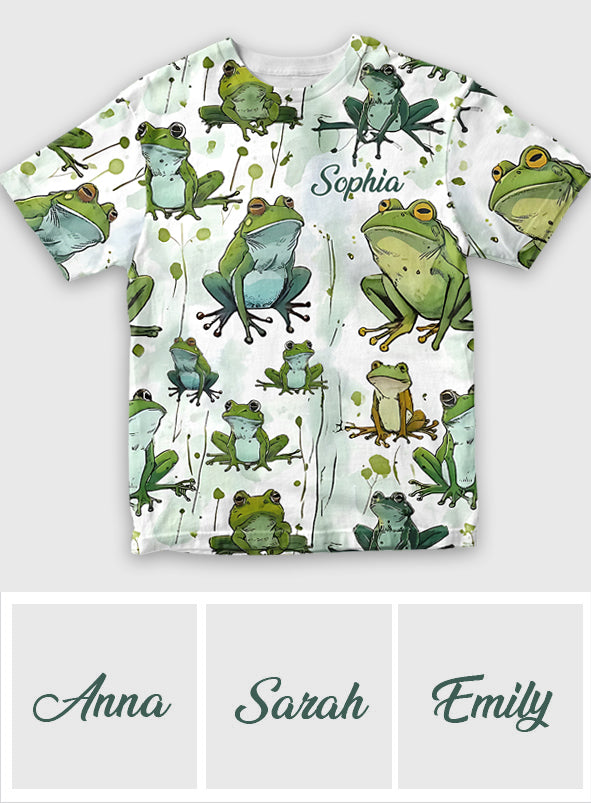 Love Frogs - Personalized Frog All Over Shirt