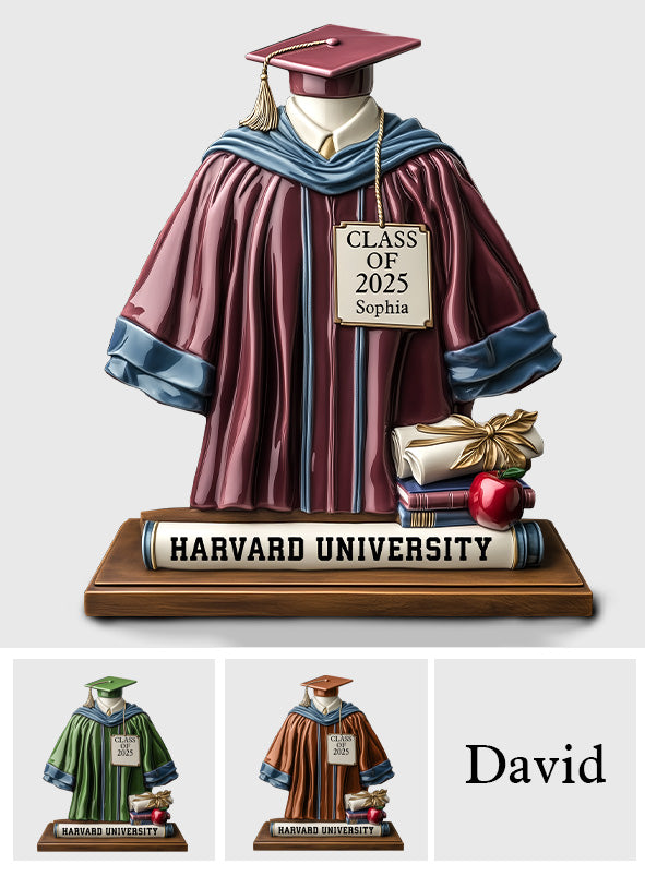 Promotion 2025 - Plaque de remise de diplôme personnalisée en acrylique.