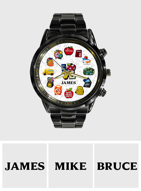 Montre personnalisée pour enseignants passionnés