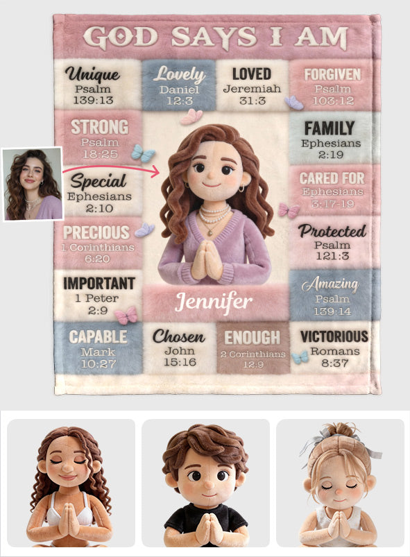 Dieu dit que tu es - Couverture chrétienne personnalisée