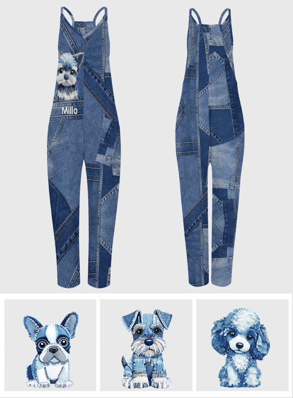 J'aime mon chien - Salopettes/combinaisons amples personnalisées pour chiens