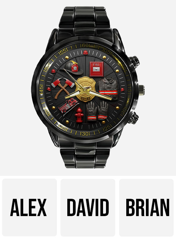 Fier pompier - Montre de poche personnalisée pour pompier