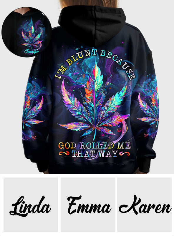 God Rolled Me That Way - Personalized Weed All Over Shirt