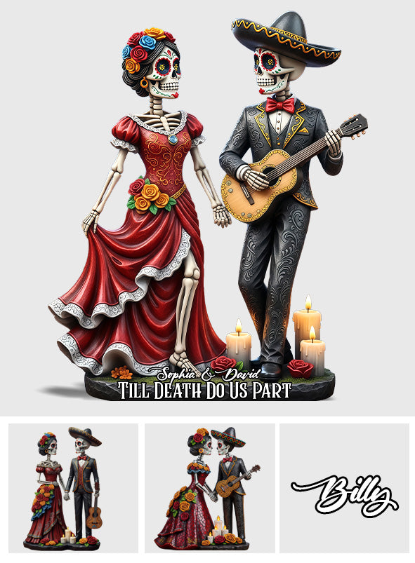 Jusqu'à ce que la mort nous sépare - Plaque acrylique personnalisée pour couple